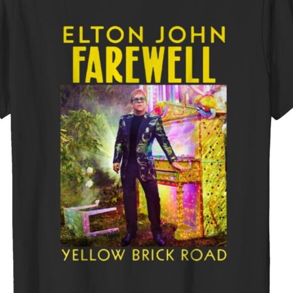 Elton John Farewell Yellow Brick Road Tour T Shirt - Picture 2 of 5
